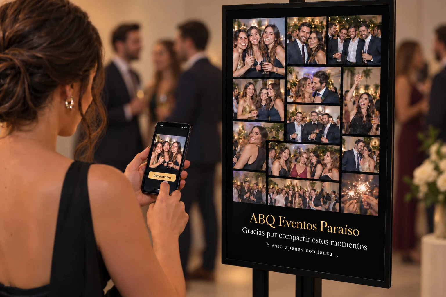 Fotos de tus invitados en vivo